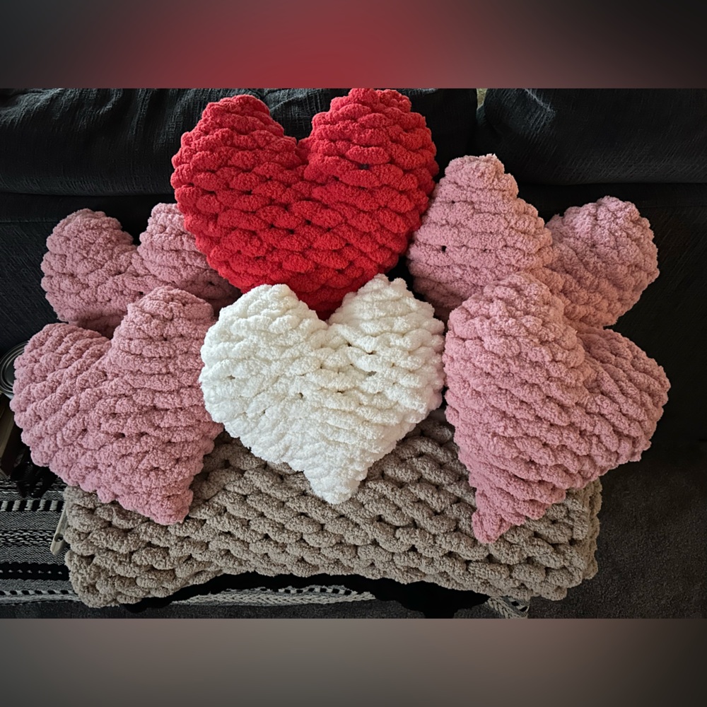 Heart Pillows - handmade!
Great Valentine’s Day gifts!!